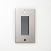 ステンレス（素地） プレート <br>+ NK スイッチダブル グレー