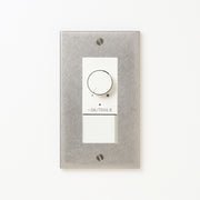 ステンレス（バイブレーション）プレート <br>+ NK 逆位相制御方式ライトコントロール＋片切、3路スイッチ　 ホワイト