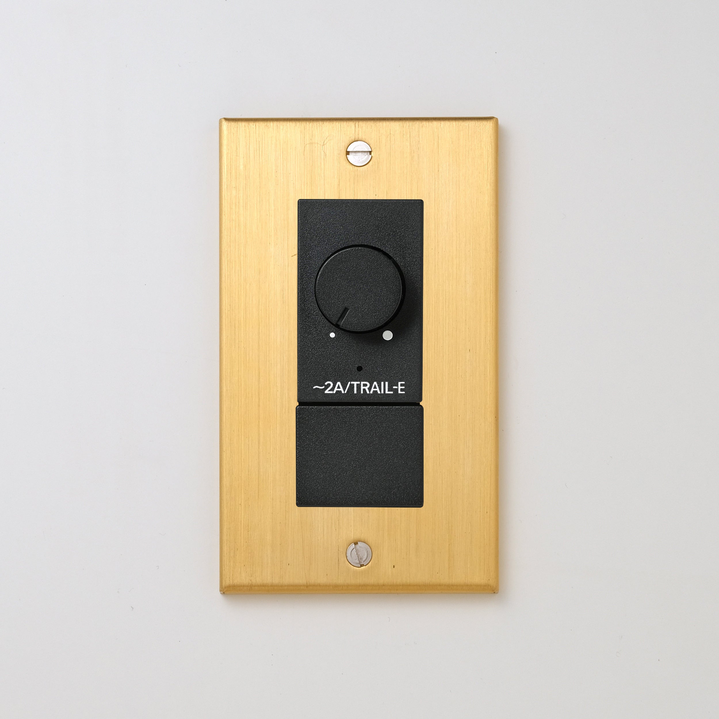 真鍮（ヘアライン） プレート <br>+ NK 逆位相制御方式ライトコントロール＋ブランクチップ付　 ブラック