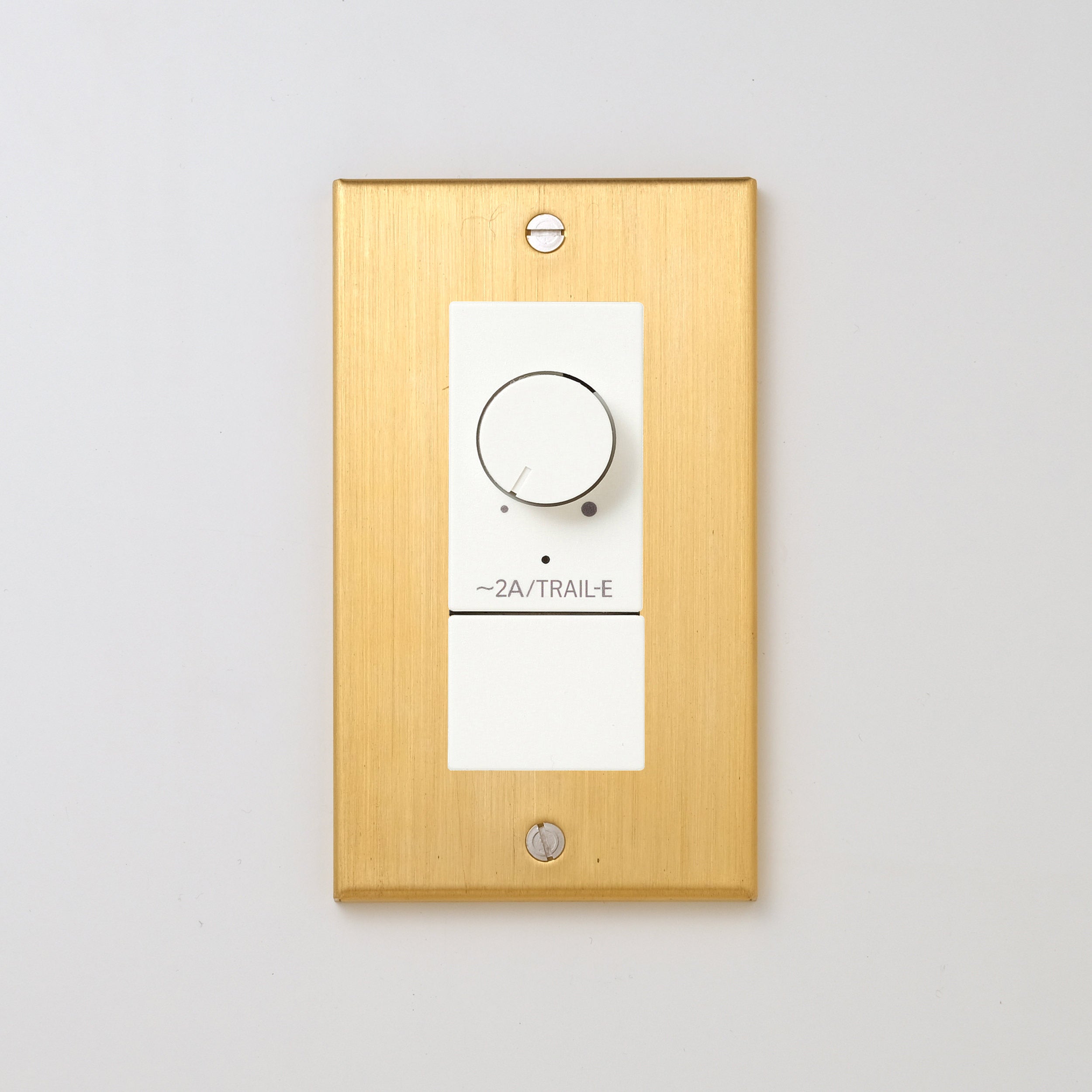 真鍮（ヘアライン） プレート <br>+ NK 逆位相制御方式ライトコントロール＋ブランクチップ付　 ホワイト