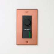 銅色（マット） プレート <br>+ NK 正位相制御方式ライトコントロール＋片切、3路ガイドランプ（グリーン）スイッチ　 ブラック