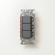 NKシリーズ　片切、3路スイッチトリプル １連３口用 グレー