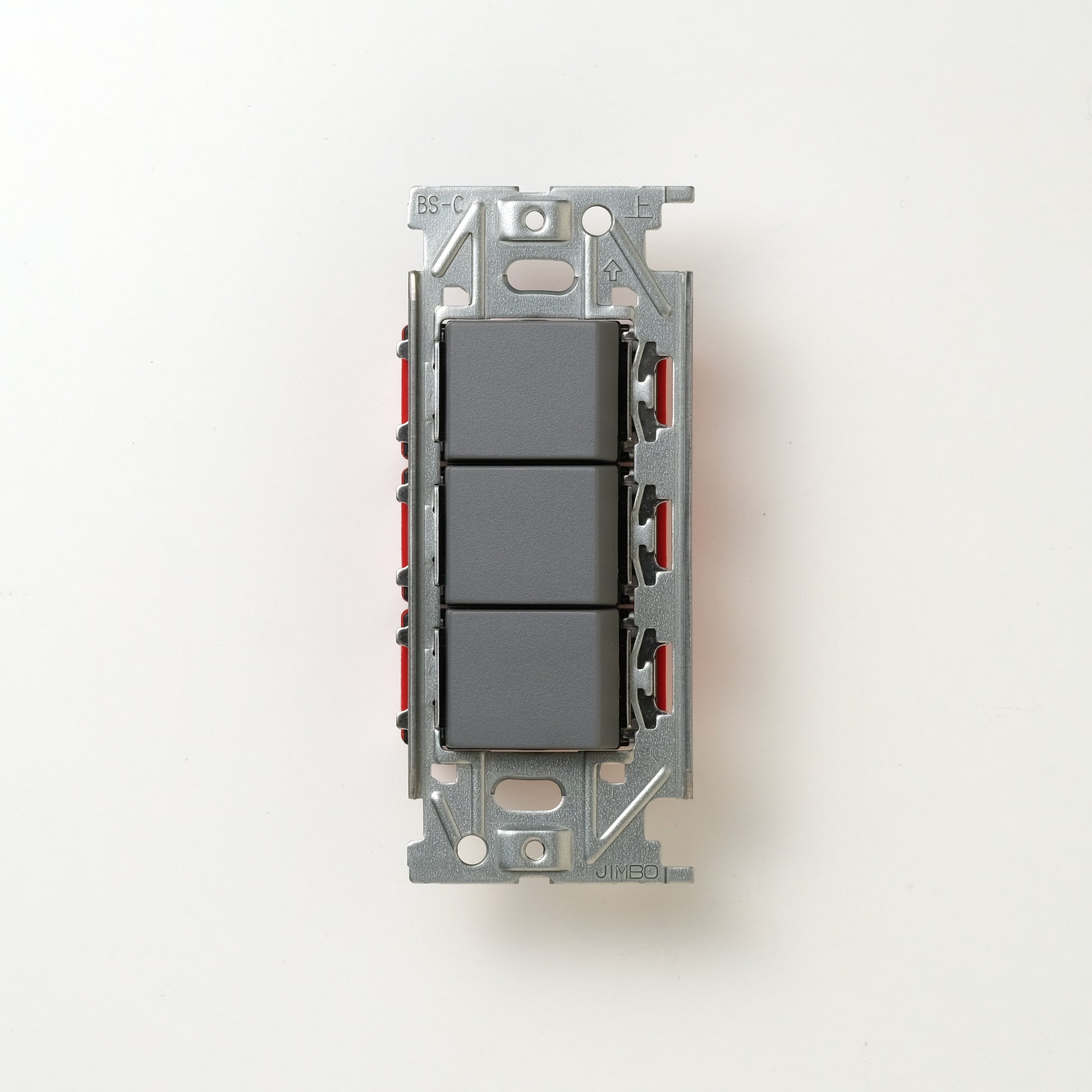 NKシリーズ　片切、3路スイッチトリプル １連３口用 グレー