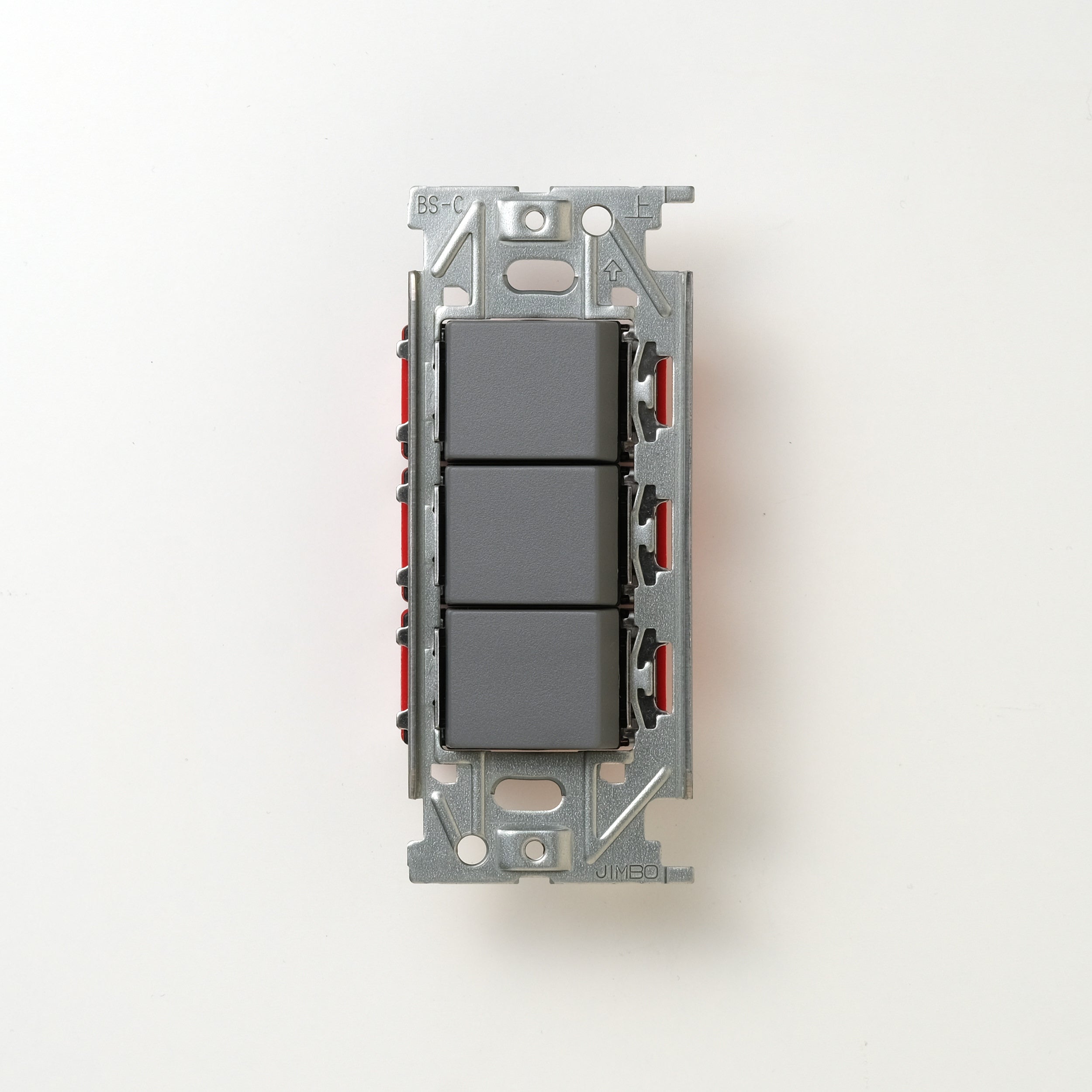 NKシリーズ　片切、3路スイッチトリプル １連３口用 グレー