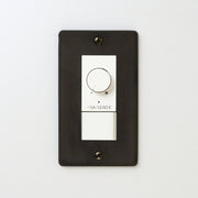 ステンレス（黒染）プレート <br>+ NK 正位相制御方式ライトコントロール＋片切、3路スイッチ　 ホワイト