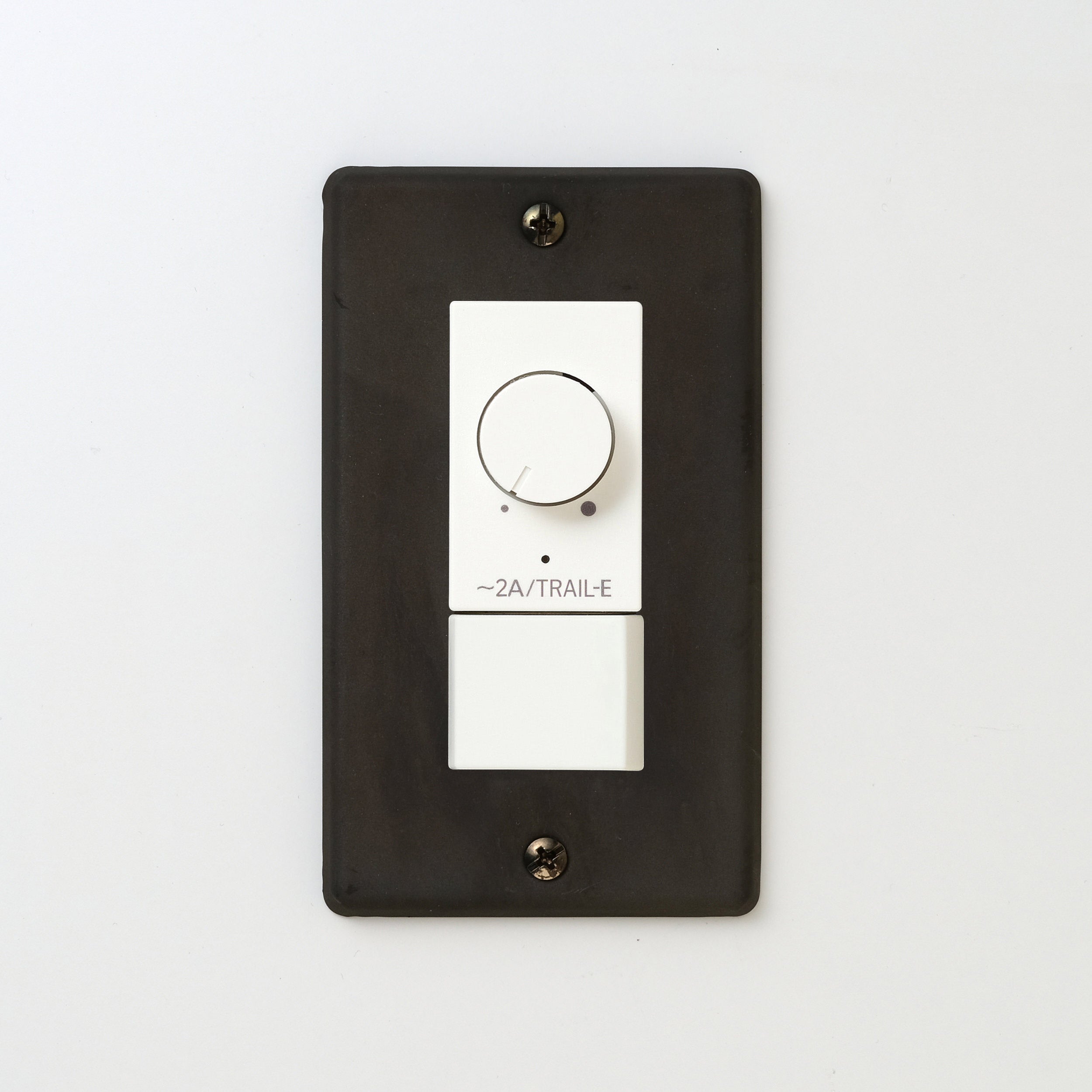 ステンレス（黒染）プレート <br>+ NK 逆位相制御方式ライトコントロール＋片切、3路スイッチ　 ホワイト