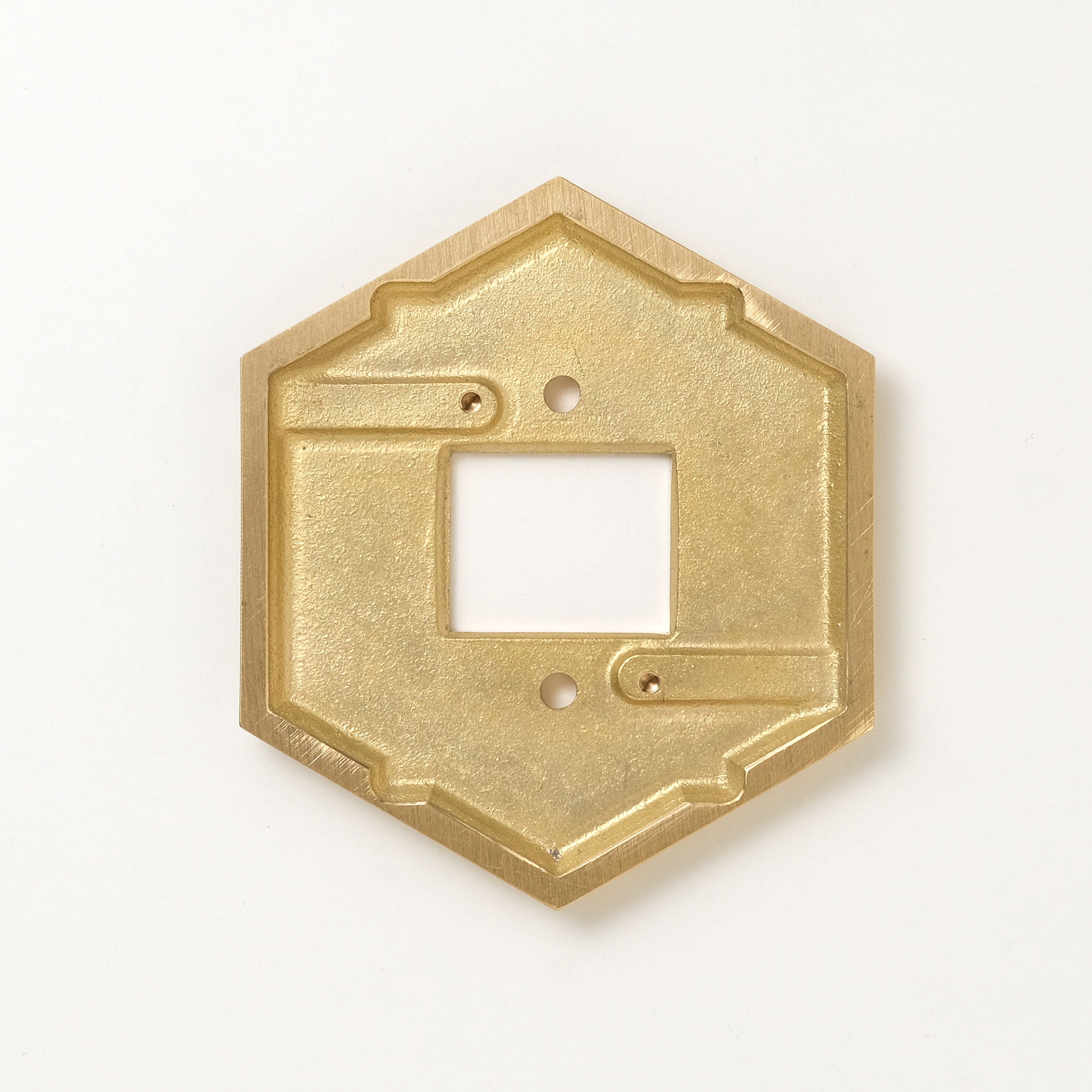 フタガミ プレート 真鍮 半連１口用　六角