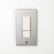 ステンレス（素地） プレート <br>+ NK スイッチダブル ホワイト