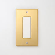 真鍮（素地） プレート <br>+ NK スイッチシングル ホワイト