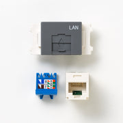 NKシリーズ　埋込モジュラジャック8極8心　グレー