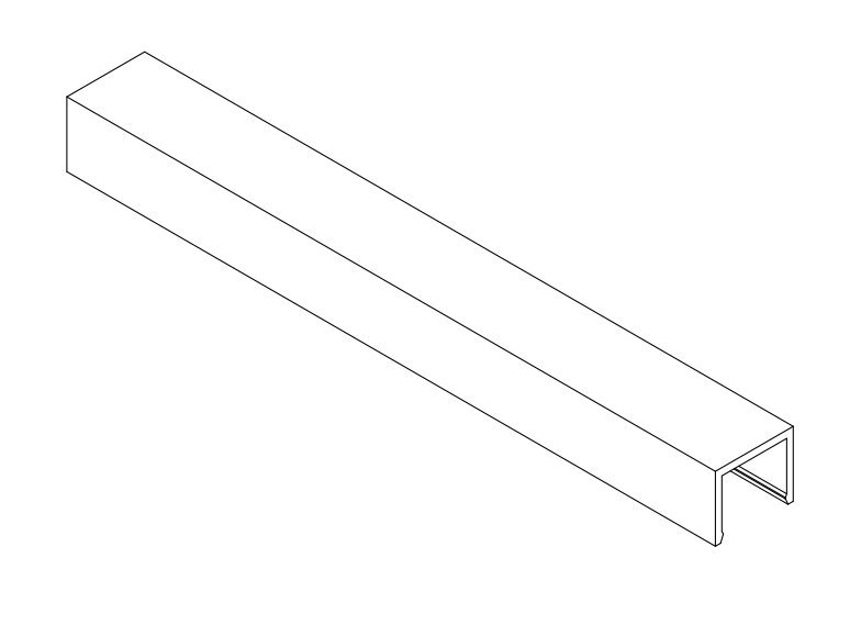 ［アルグリッド］- ALGRID 押縁　色｜ブラック 1820mm