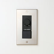 ステンレス素地 プレート <br>+ NK 正位相制御方式ライトコントロール＋片切、3路スイッチ　 ブラック