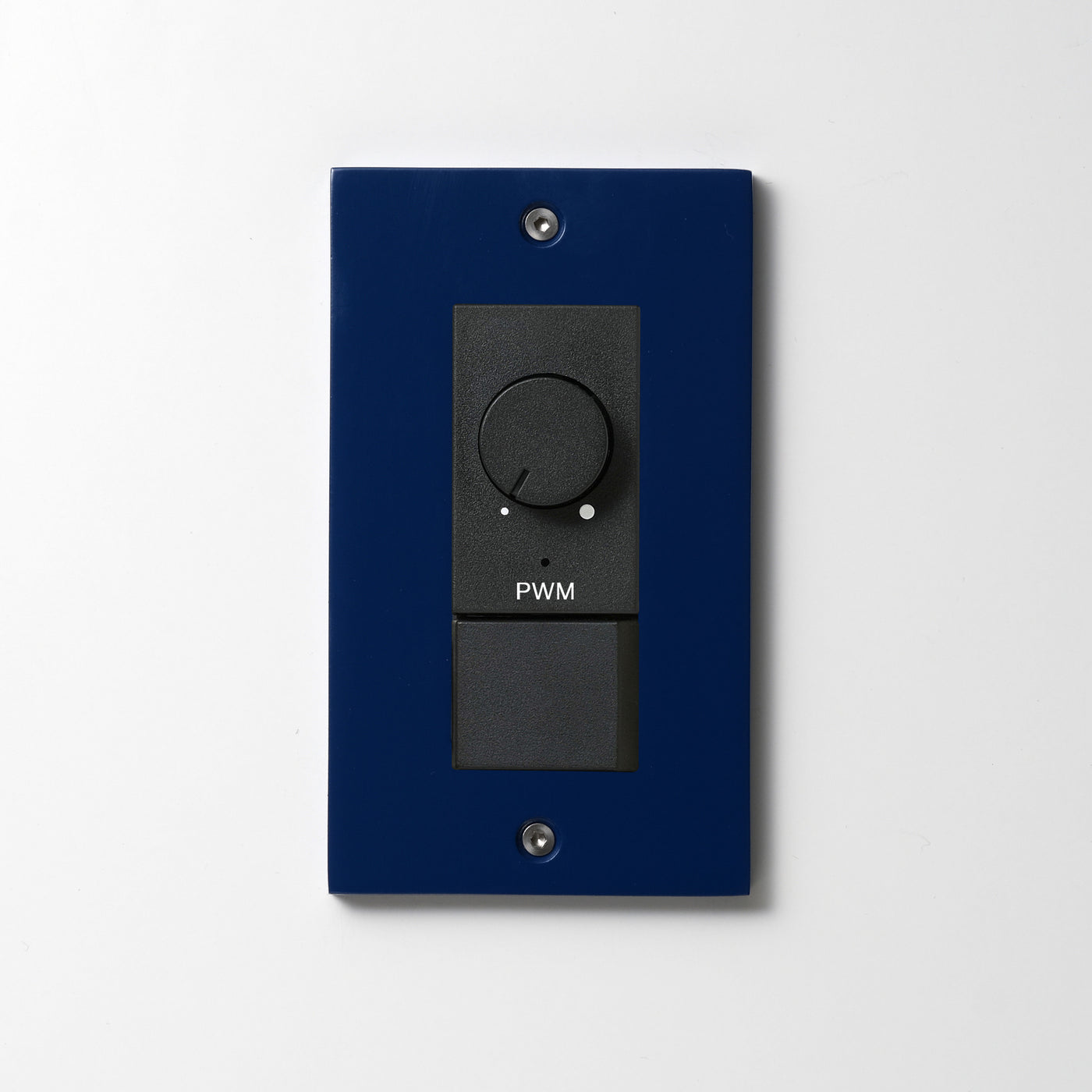 アルミダイキャスト（ブルー）プレート  <br>+ NK PWM制御方式(1ch)ライトコントロール＋片切、3路スイッチ　 ブラック