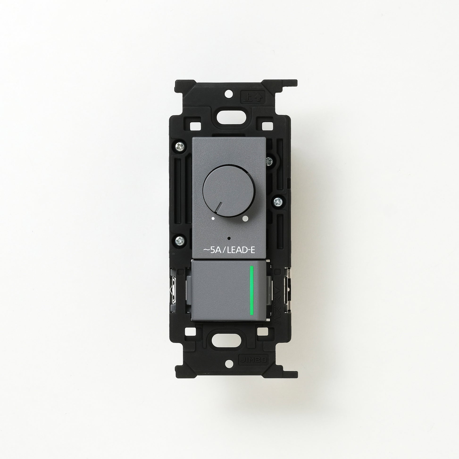 NKシリーズ　正位相制御方式ライトコントロール＋片切、3路ガイドランプ（グリーン）スイッチ　１連３口用 グレー