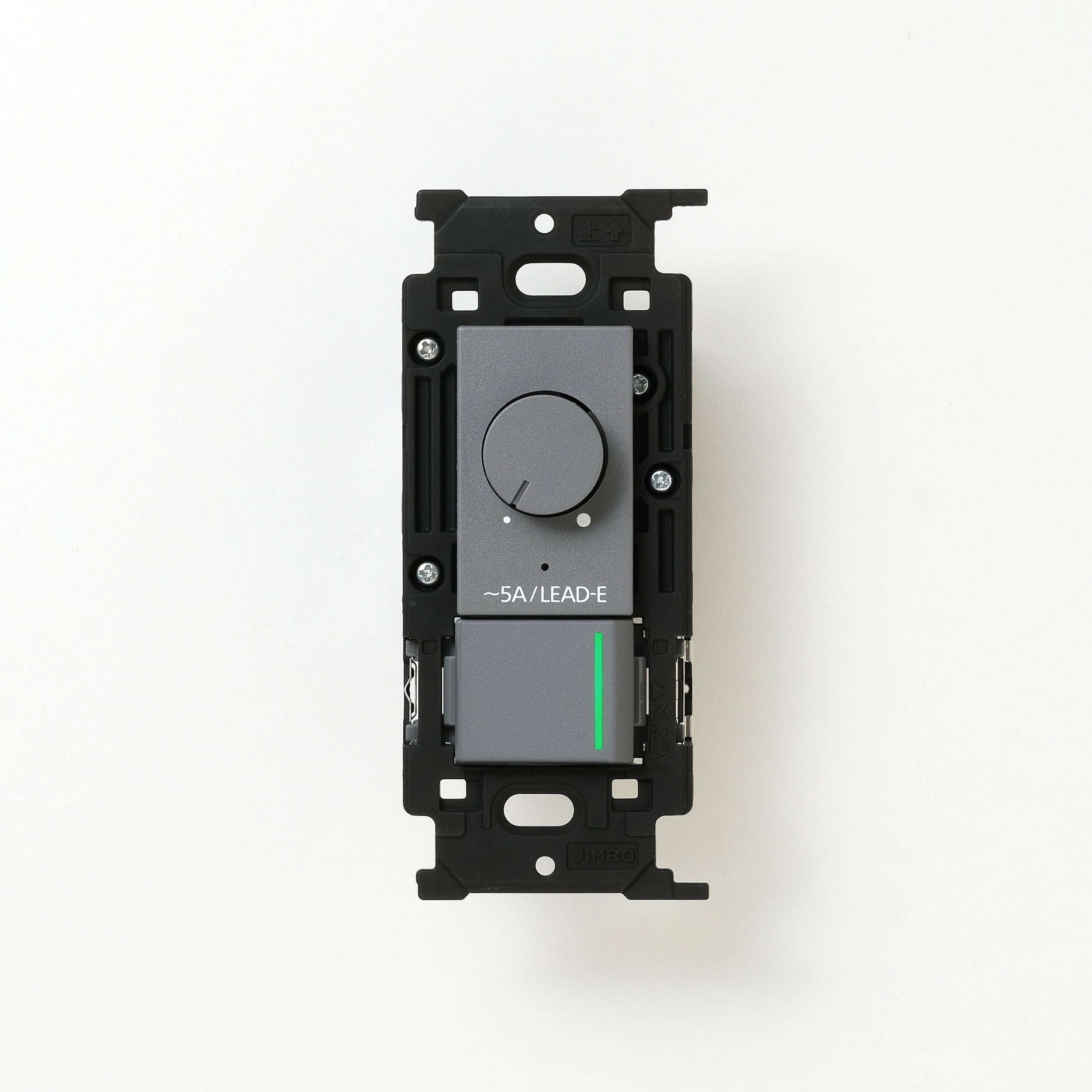 NKシリーズ　正位相制御方式ライトコントロール＋片切、3路ガイドランプ（グリーン）スイッチ　１連３口用 グレー