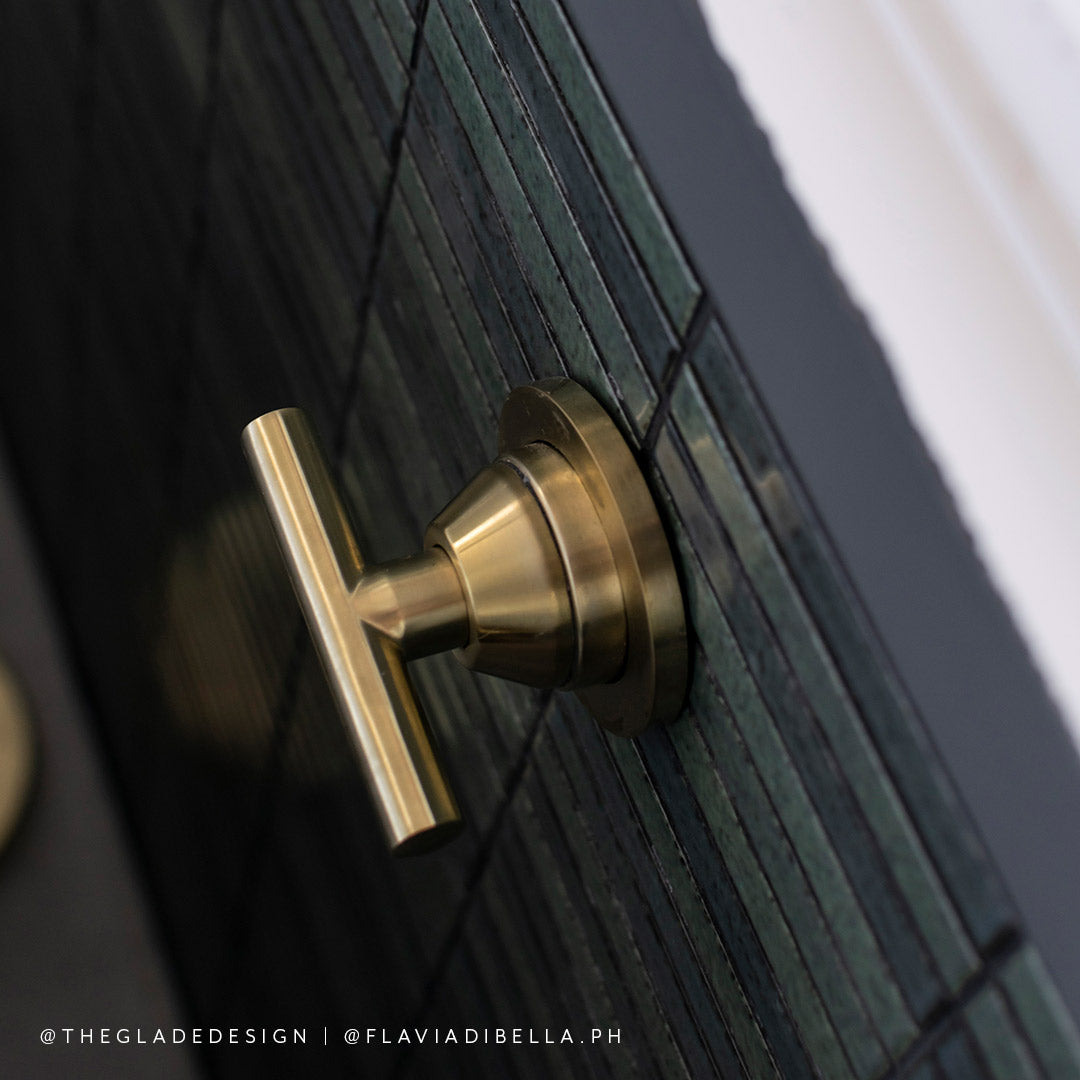 バ－ル・壁付1穴 混合水栓用ハンドル 真鍮