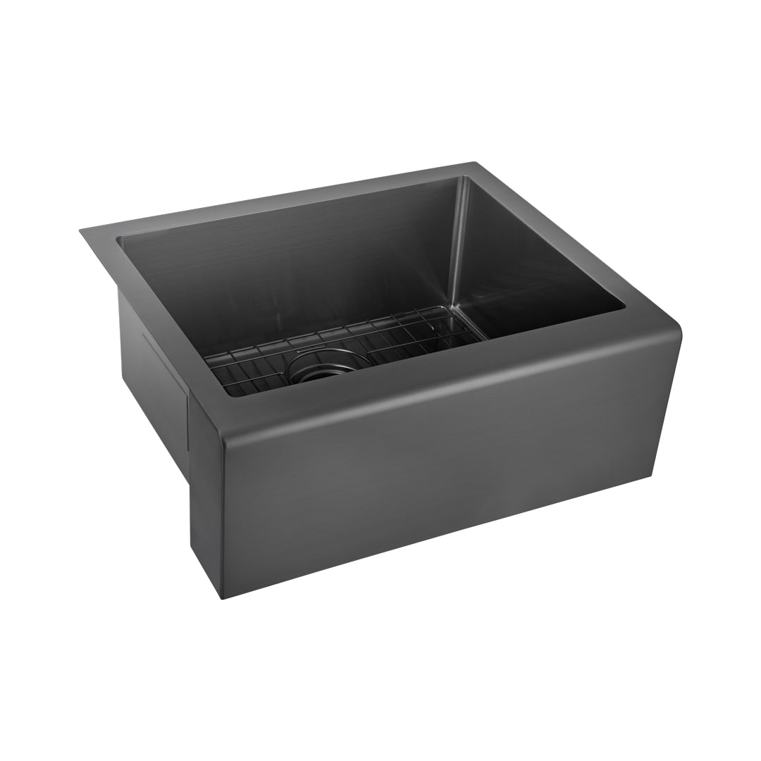 ベルファスト・ファームハウスキッチンシンク ガンメタル