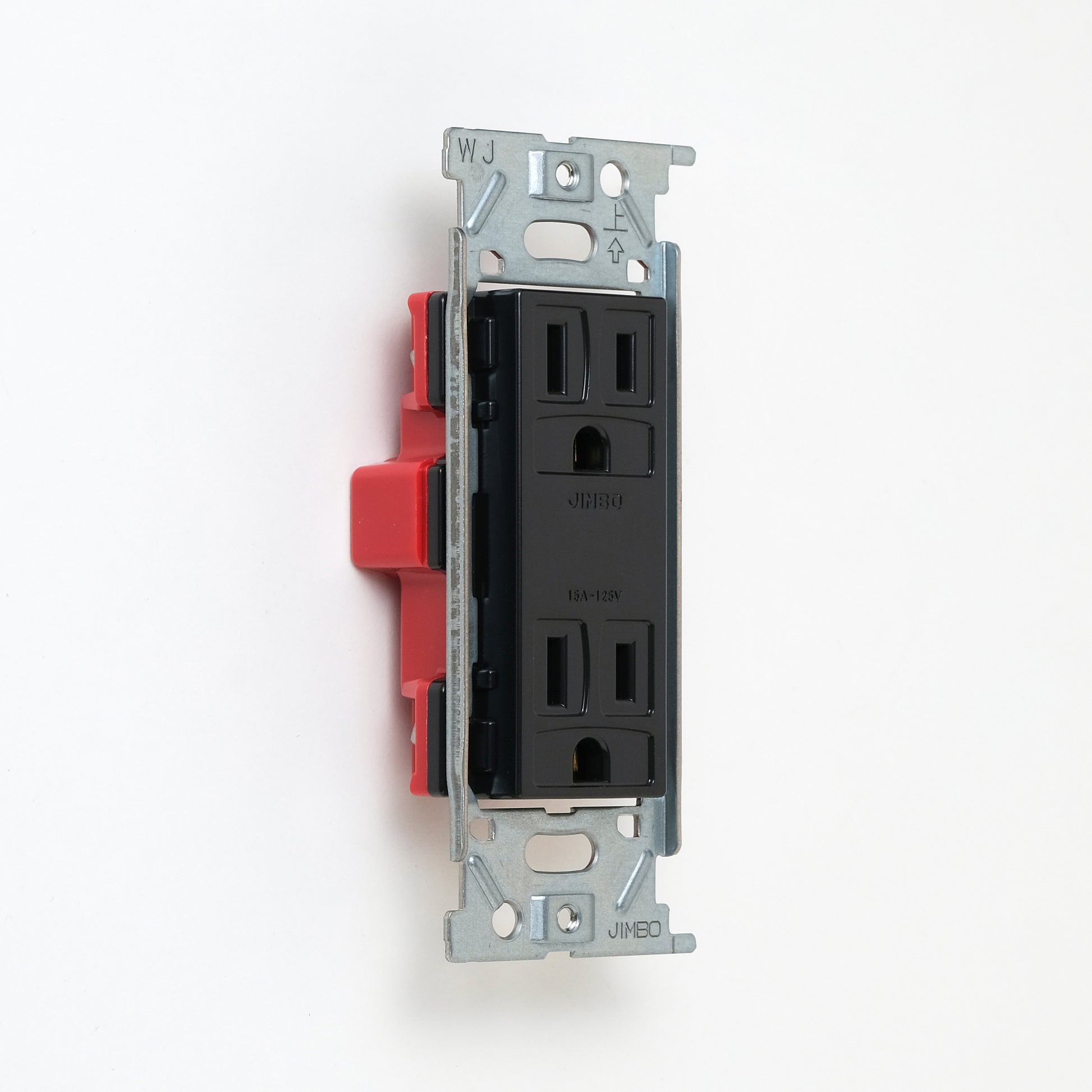 NKシリーズ　埋込接地（アース）ダブルコンセント　ブラック