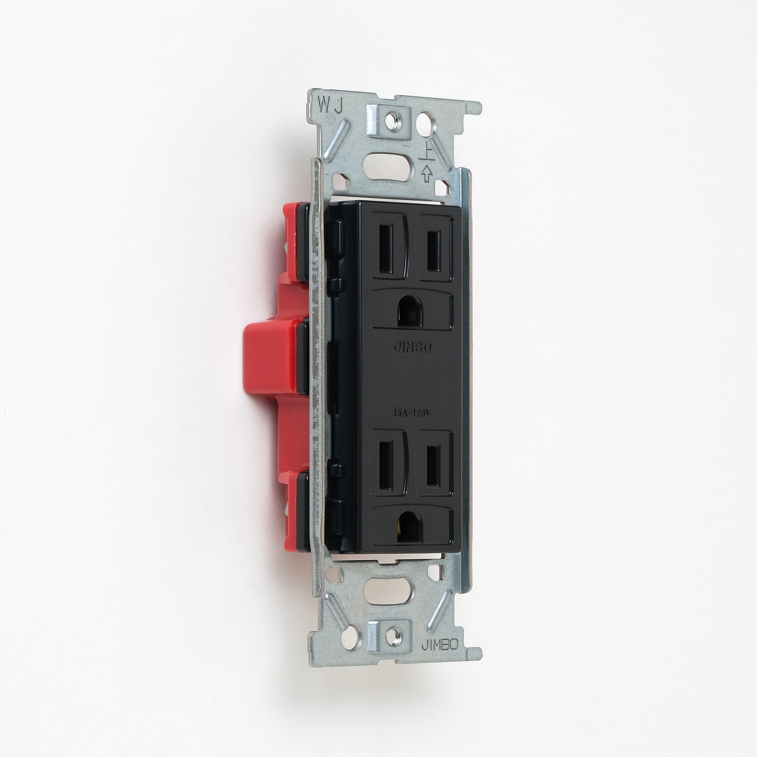 NKシリーズ　埋込接地（アース）ダブルコンセント　ブラック