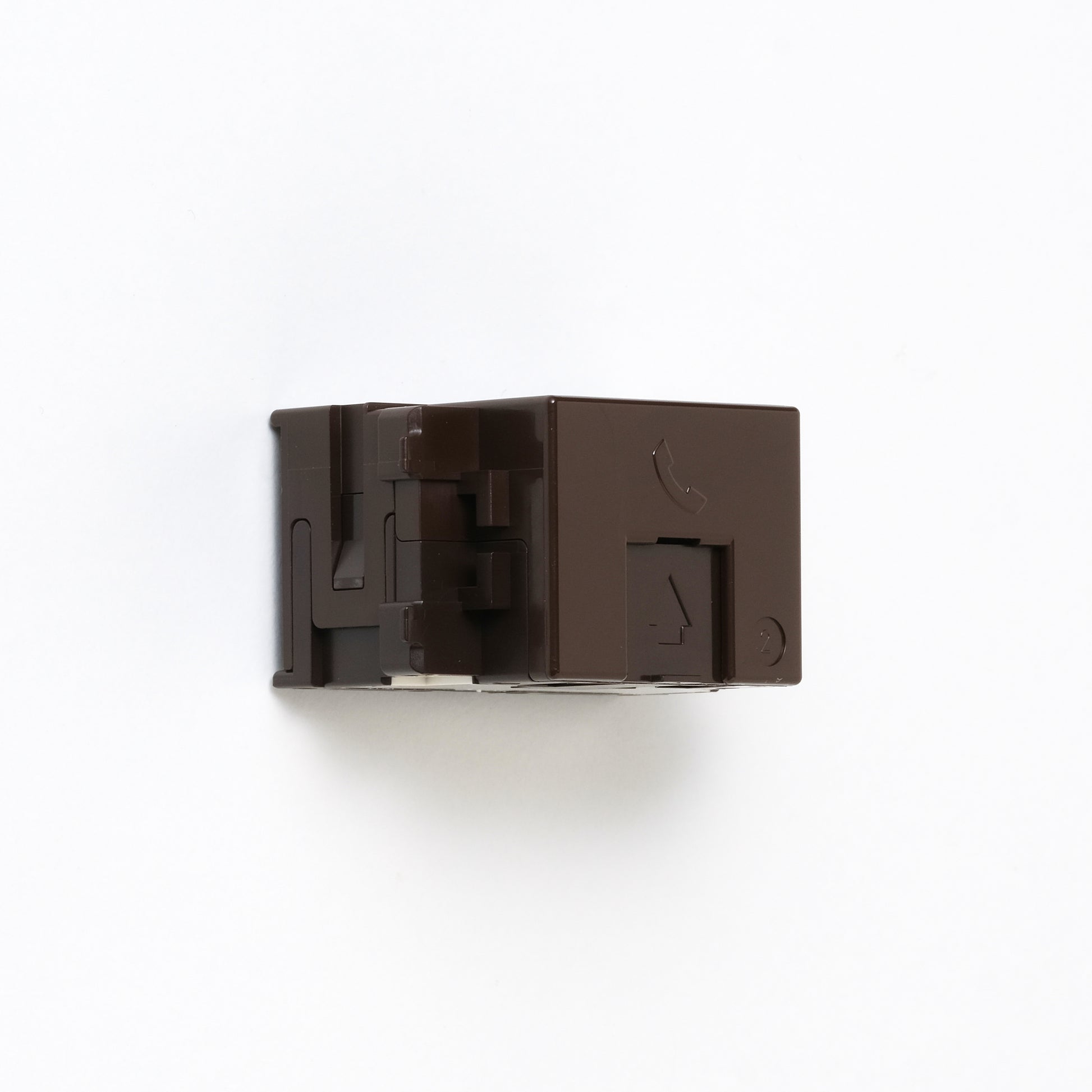 NKシリーズ　埋込モジュラジャック6極2心　チョコ