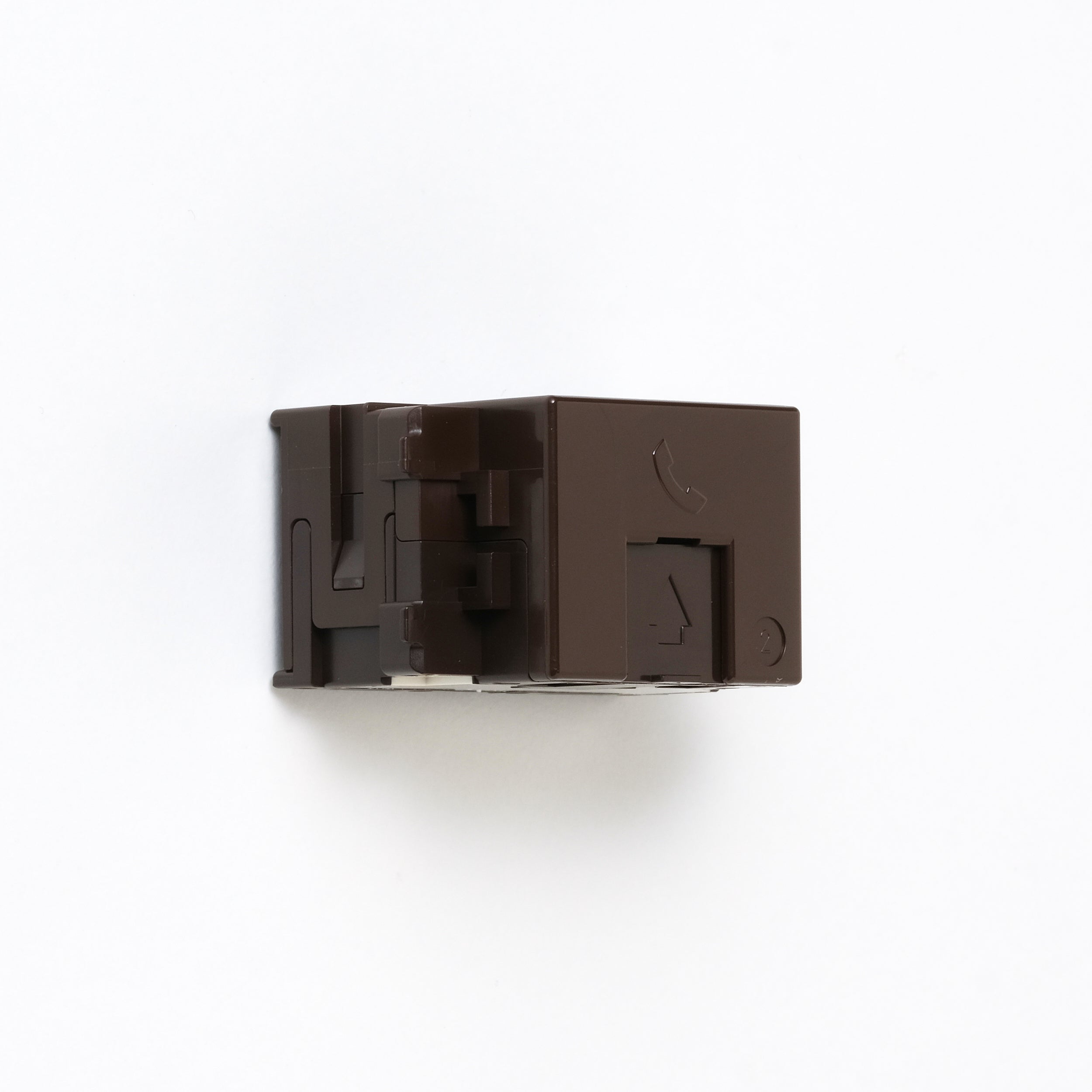 NKシリーズ　埋込モジュラジャック6極2心　チョコ