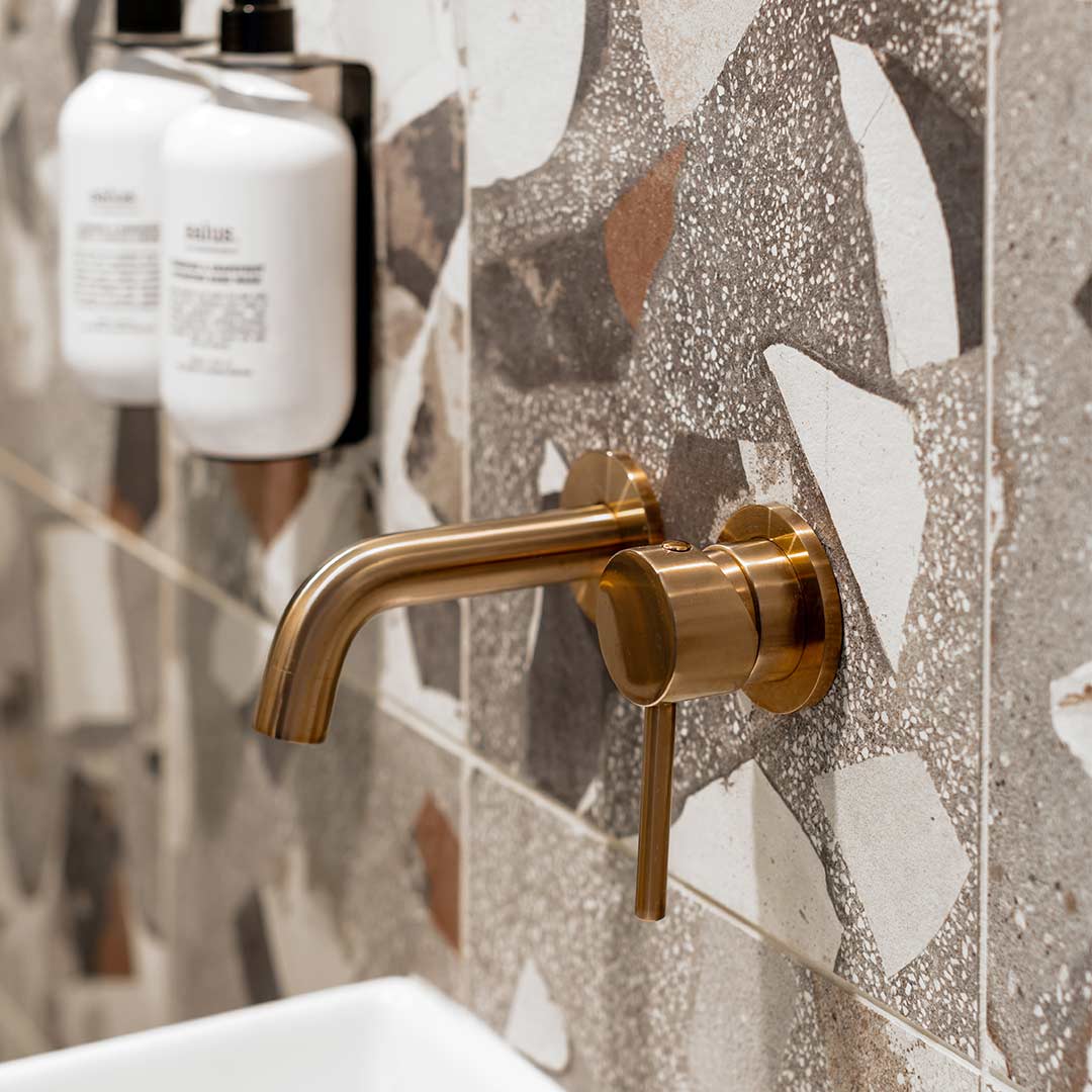 エリシアン・壁付1穴 混合水栓用ハンドル 銅