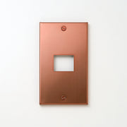 コンセンティック 銅色（光沢） プレート１連１口用 