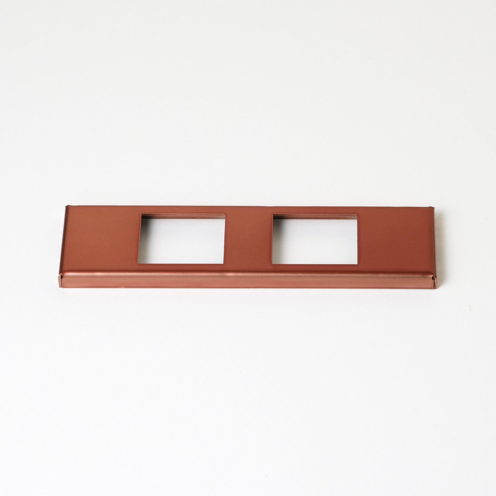 コンセンティック 銅色 家具用プレート２口用 