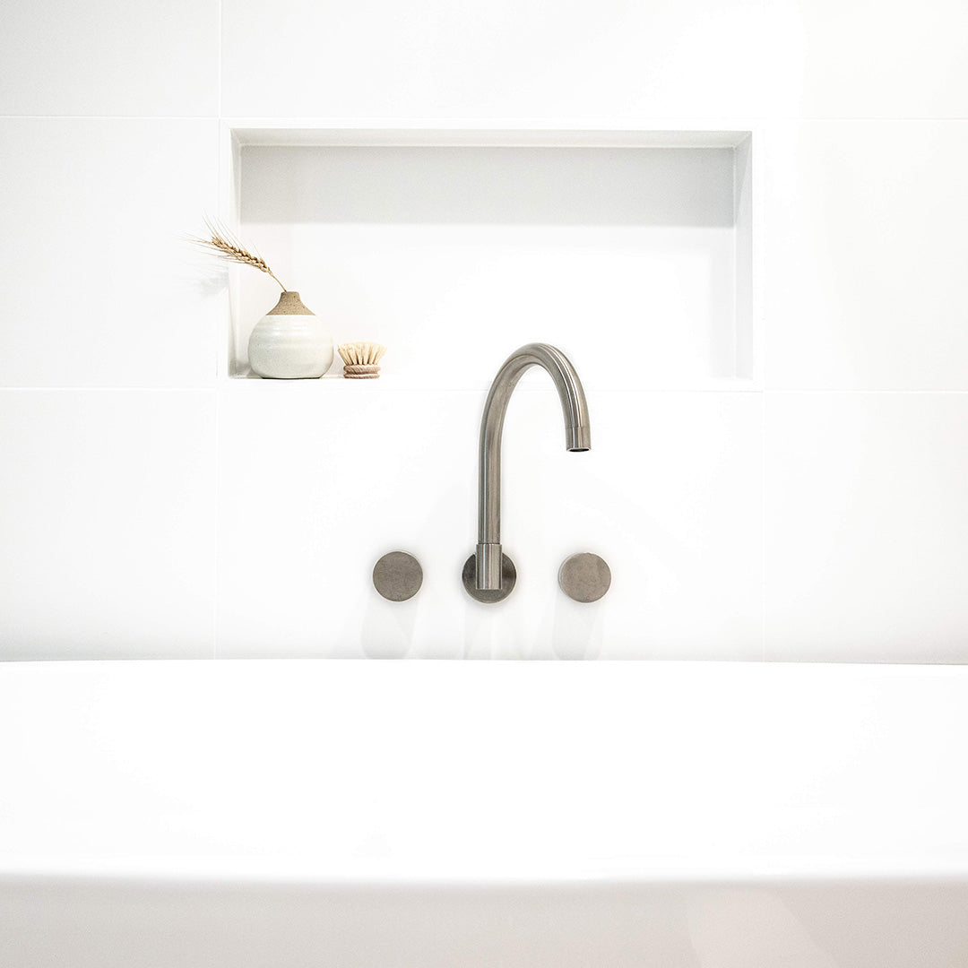 ミラニ・壁付2穴 混合水栓用ダイヤルハンドル ニッケル