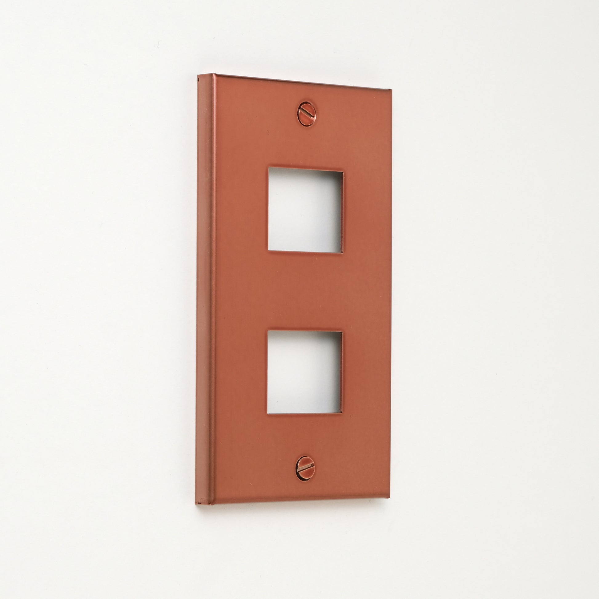 コンセンティック 銅色（光沢） プレート１連２口用 