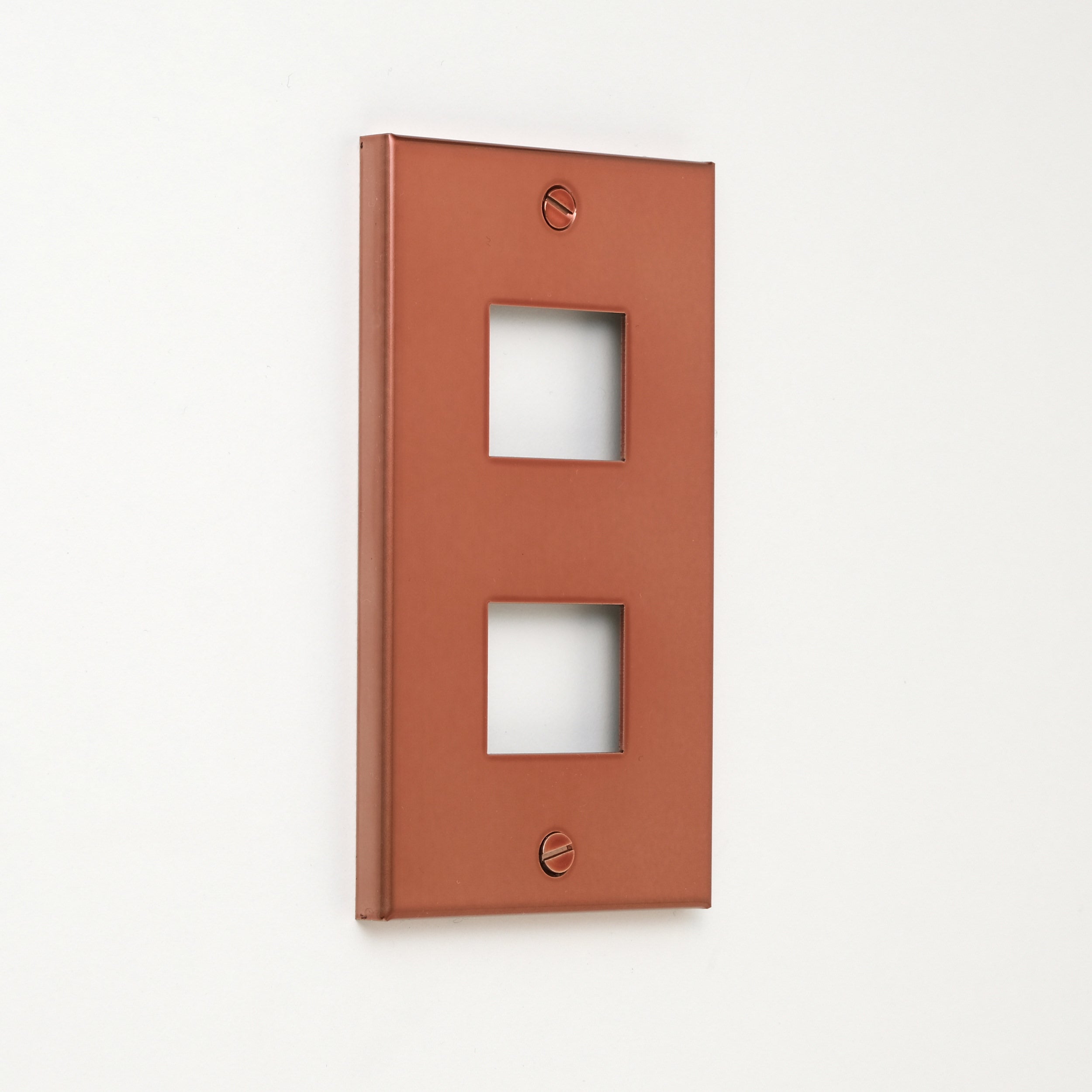 コンセンティック 銅色（光沢） プレート１連２口用 