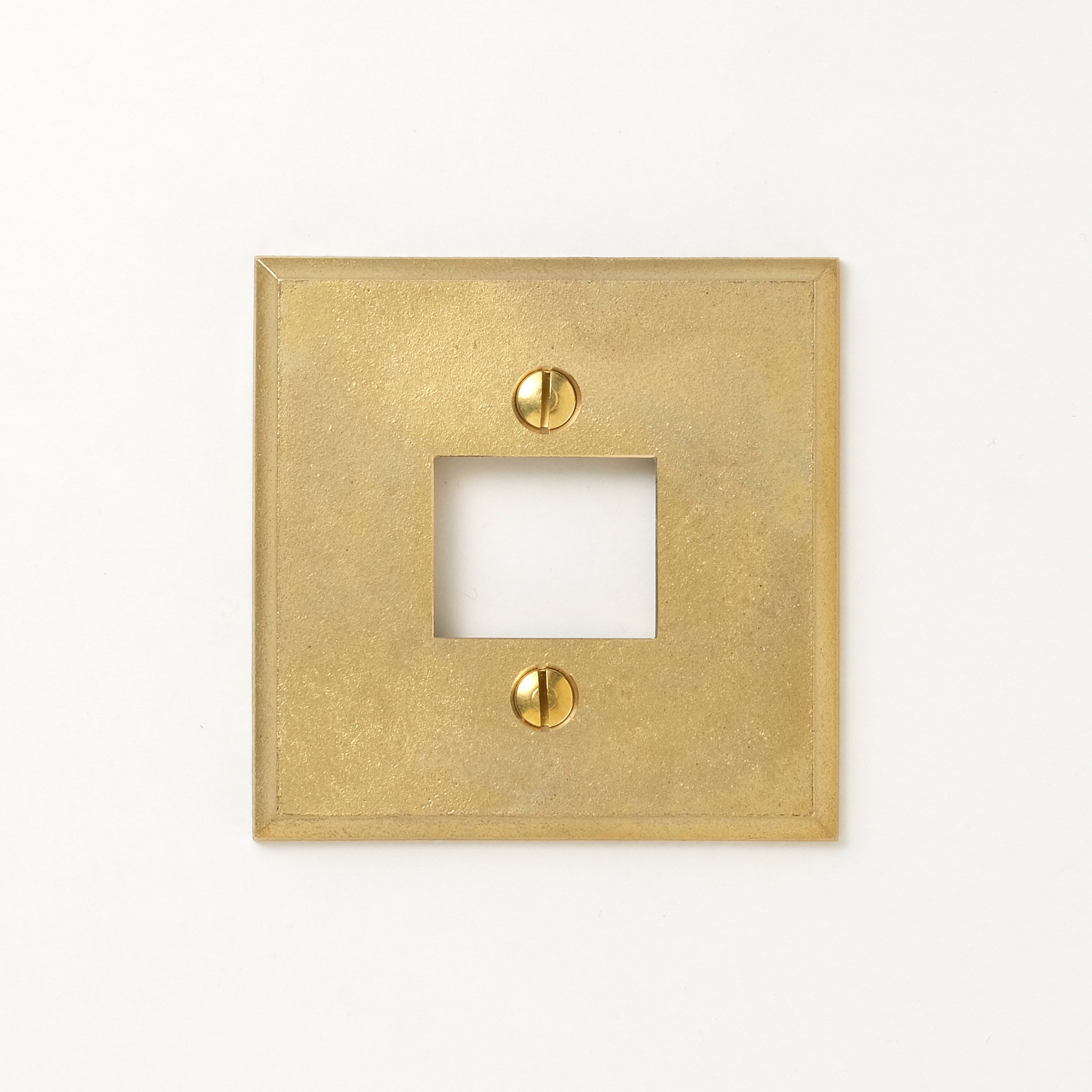 フタガミ プレート 真鍮 半連１口用　四角