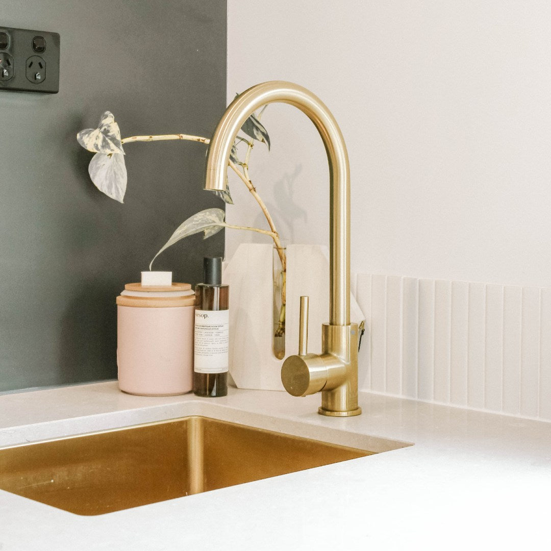 オーヘル・シングルキッチンシンク380mm 真鍮