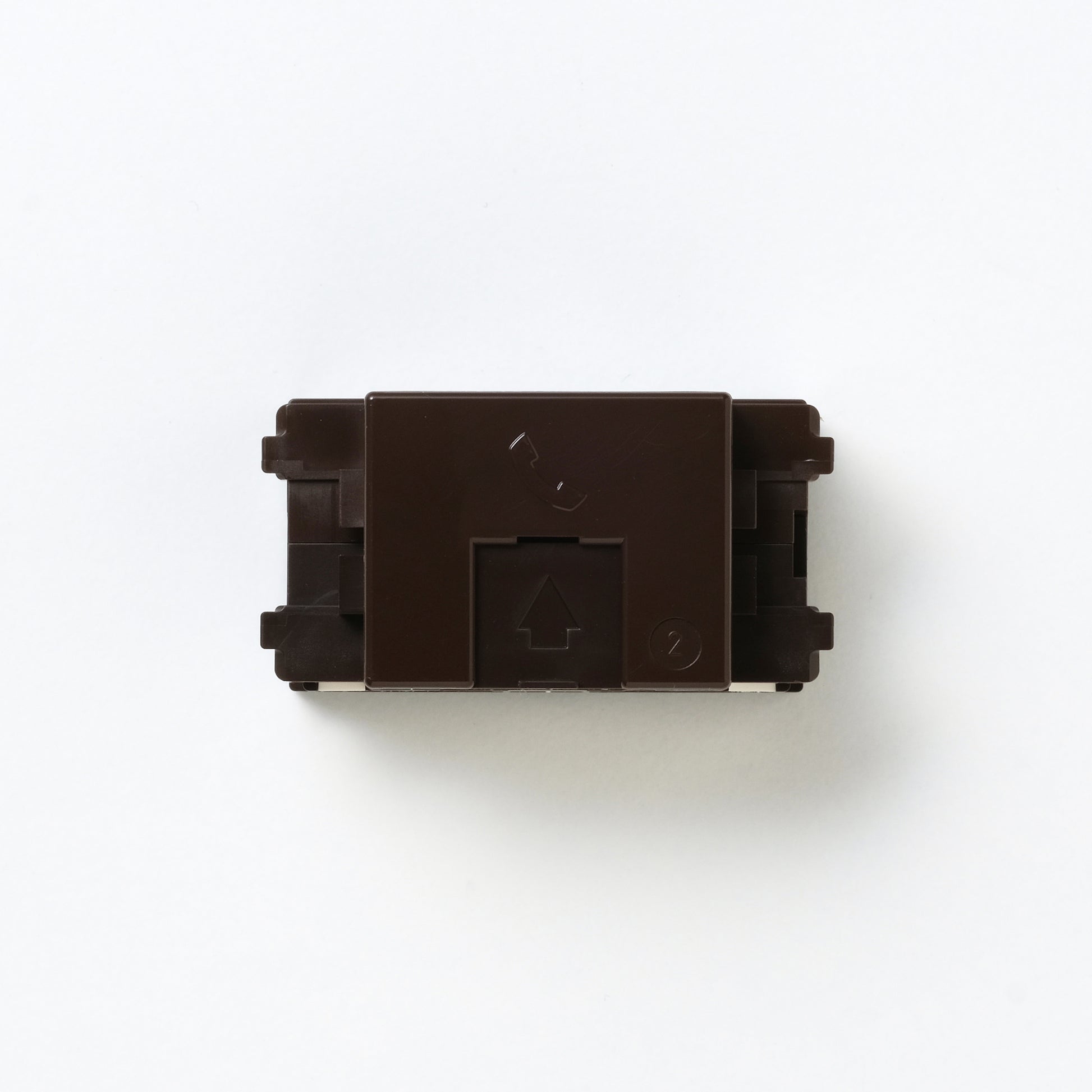 NKシリーズ　埋込モジュラジャック6極2心　チョコ