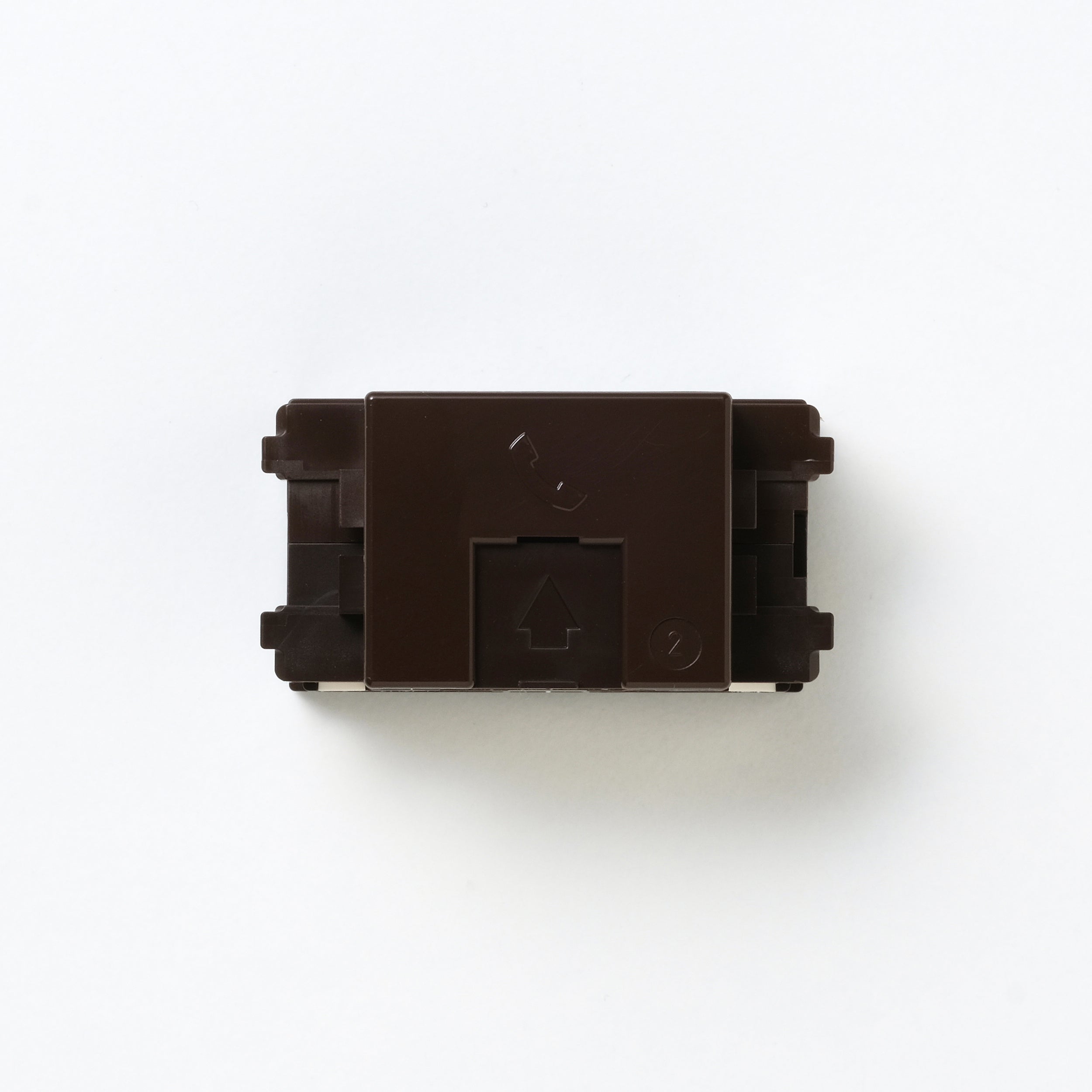 NKシリーズ　埋込モジュラジャック6極2心　チョコ