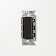 NKシリーズ　片切、3路チェックランプ（オレンジ）付スイッチシングル １連３口用 ブラック