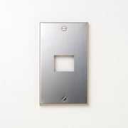 コンセンティック ステンレス素地 プレート１連１口用 