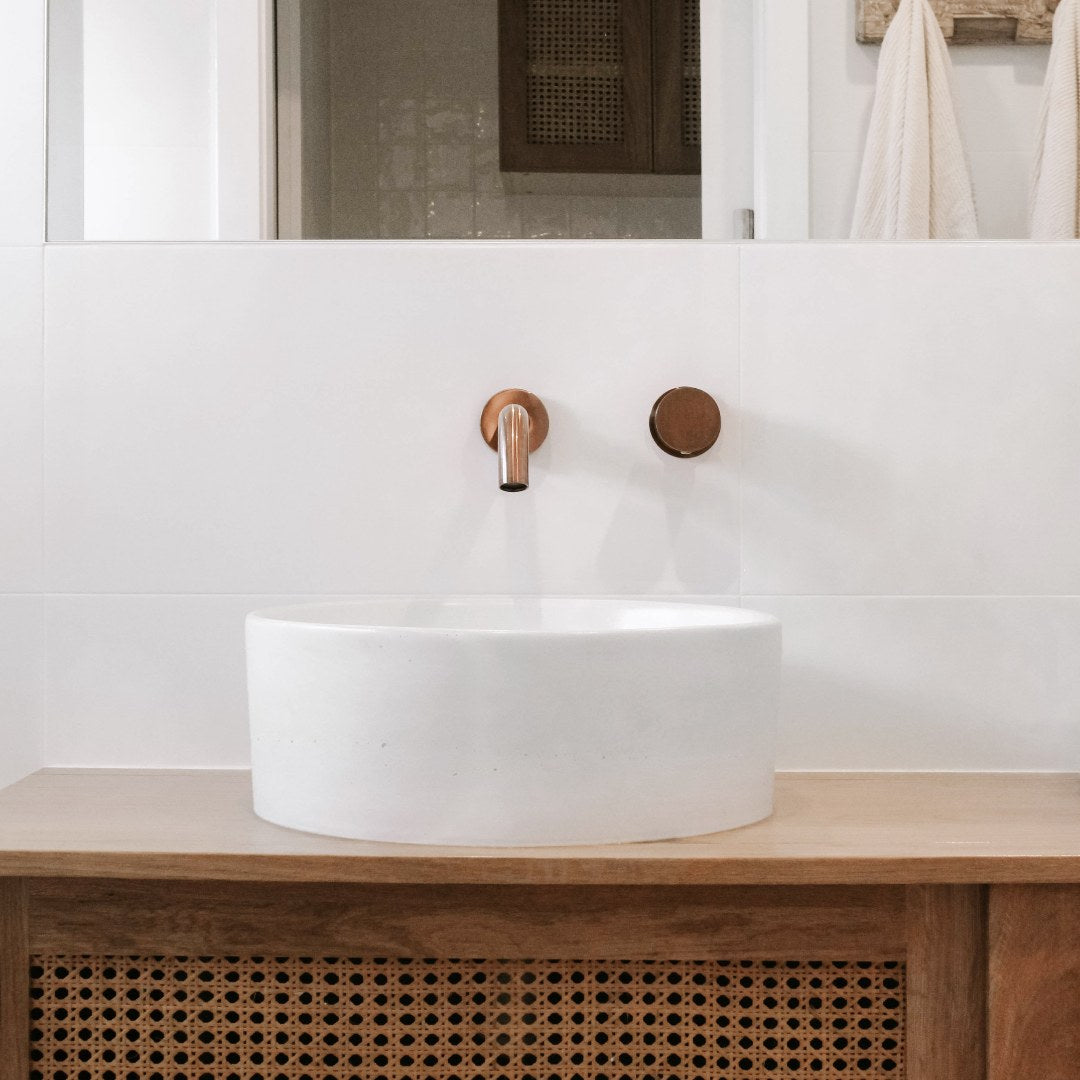 ミラニ・壁付1穴 混合水栓用ダイヤルハンドル 銅