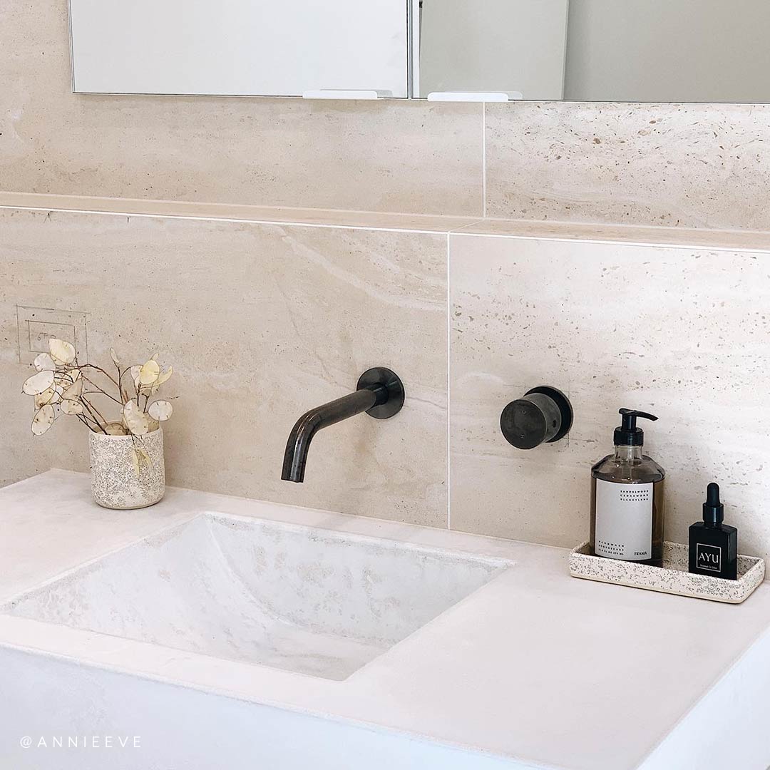 ミラニ・壁付1穴 混合水栓用ダイヤルハンドル ガンメタル