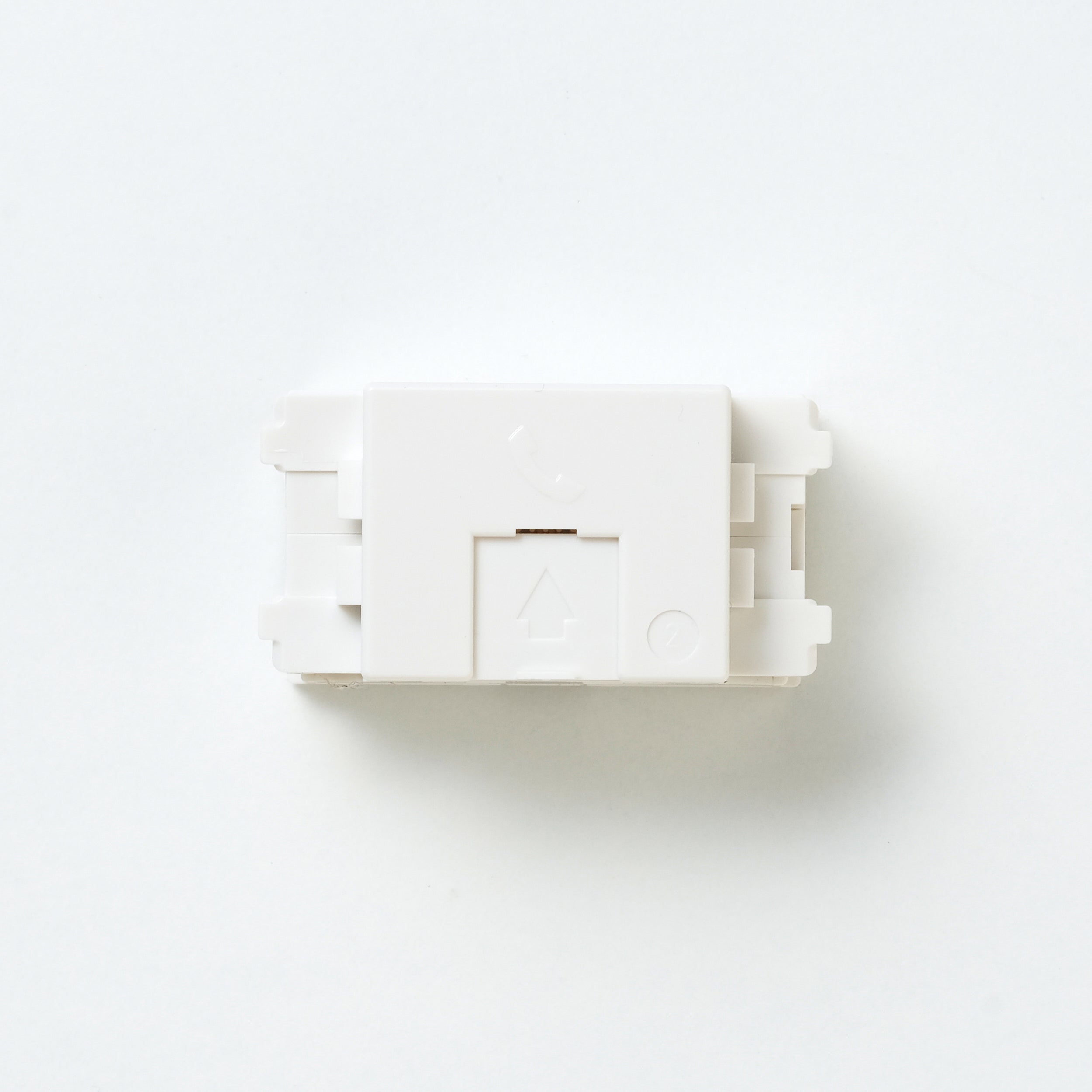 NKシリーズ　埋込モジュラジャック6極2心　ホワイト