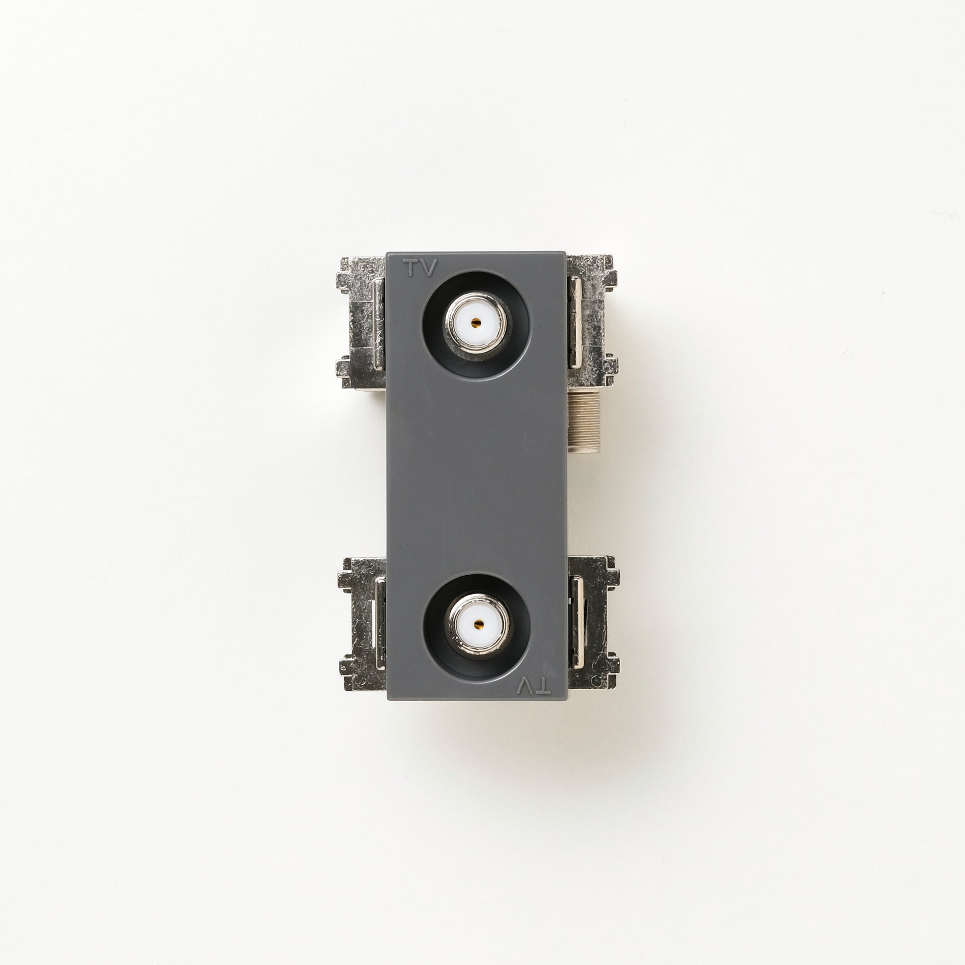 NKシリーズ　新4K8K衛星放送対応　埋込高シールド2端子テレビ端子　グレー