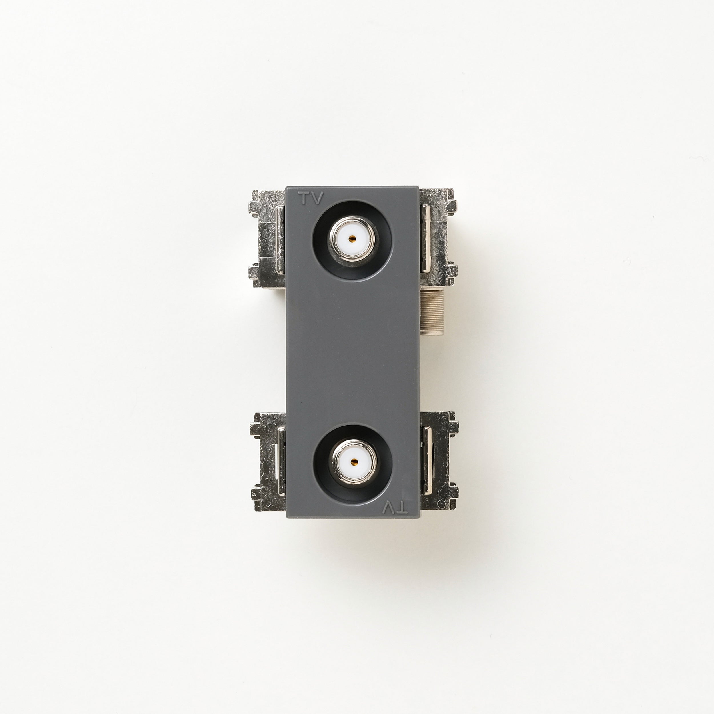 NKシリーズ　新4K8K衛星放送対応　埋込高シールド2端子テレビ端子　グレー