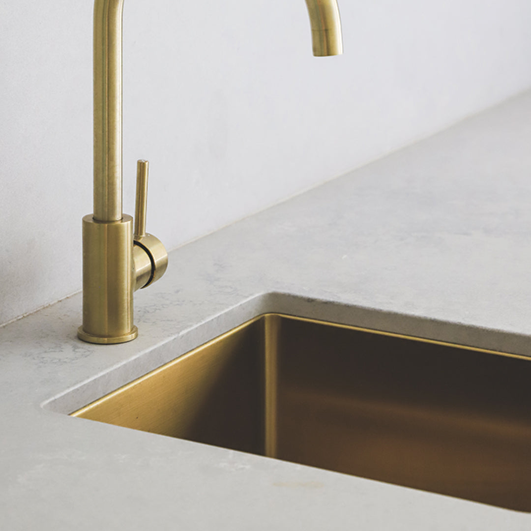 オーヘル・シングルキッチンシンク380mm 真鍮