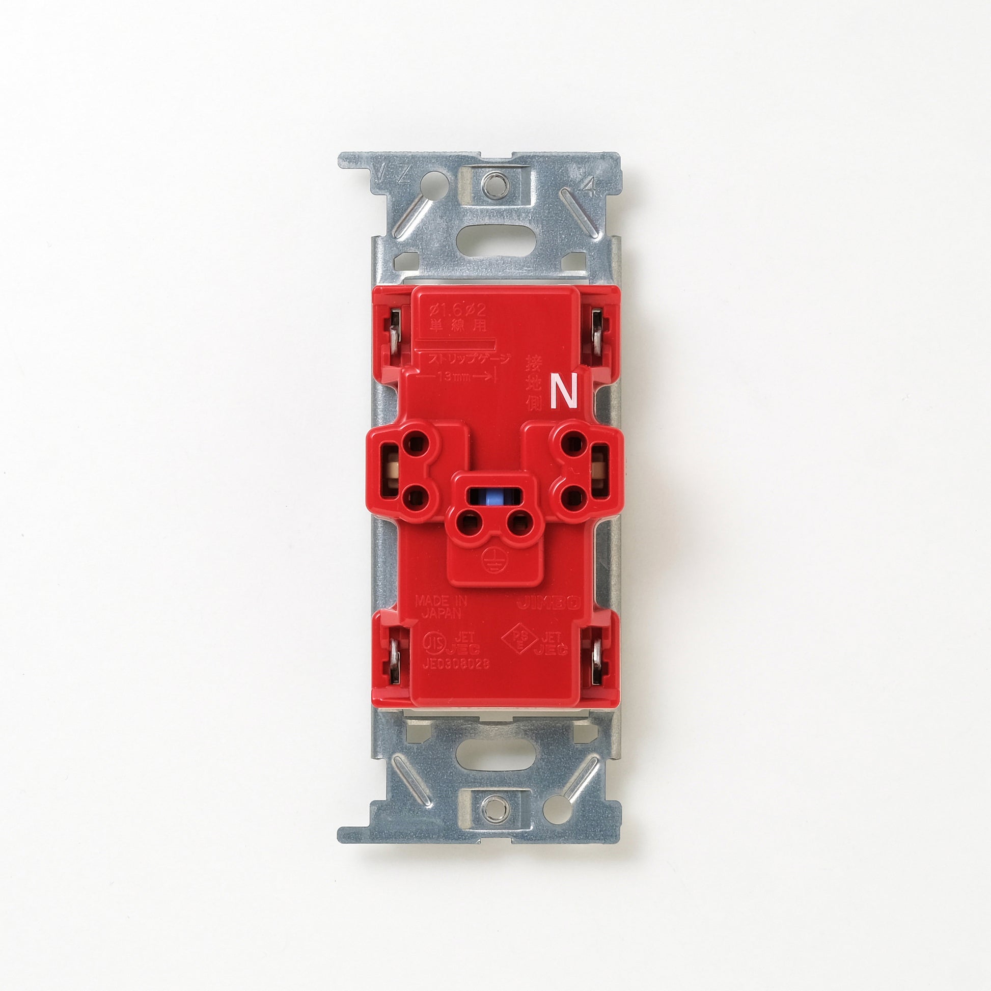 NKシリーズ　埋込接地（アース）ダブルコンセント　ホワイト