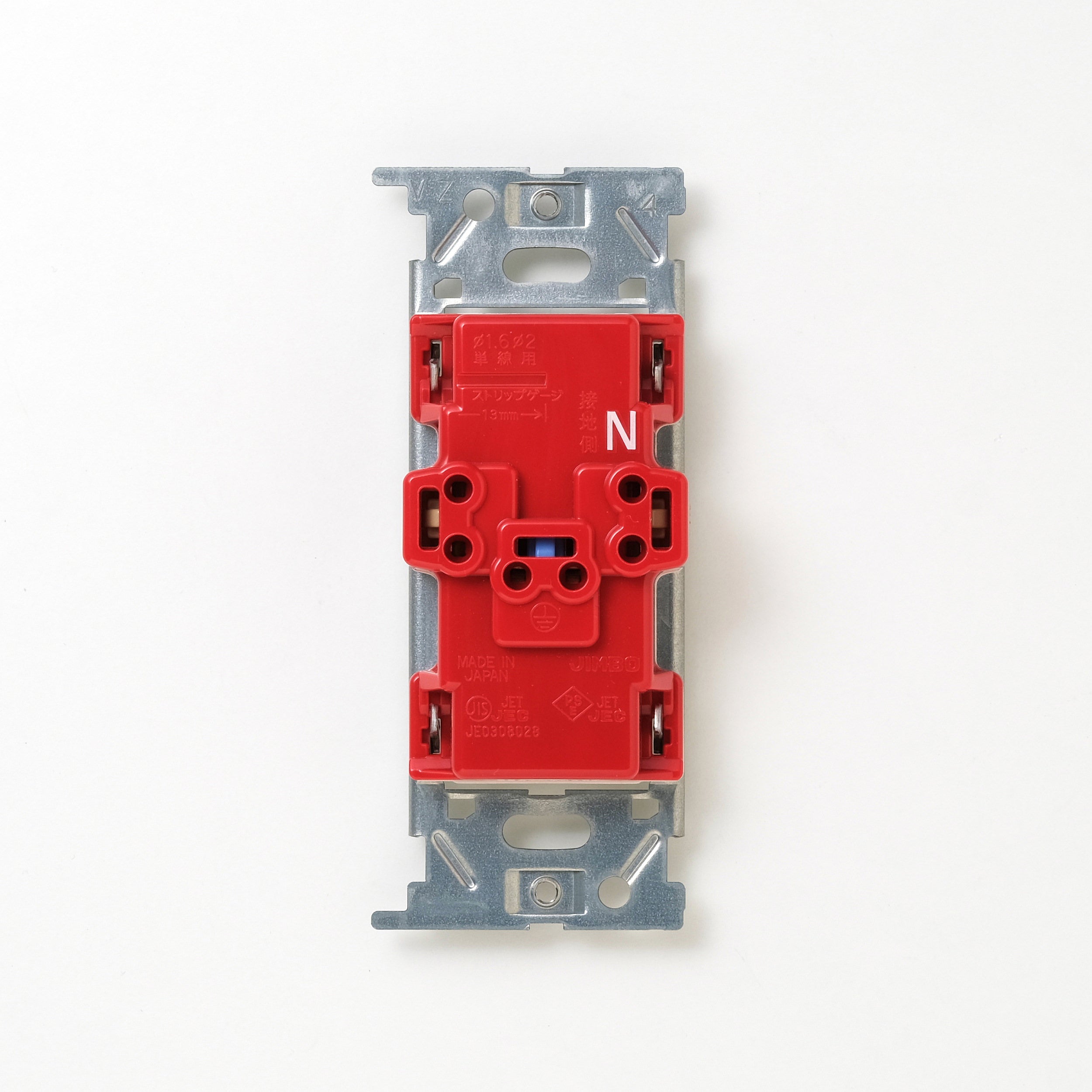 NKシリーズ　埋込接地（アース）ダブルコンセント　ホワイト