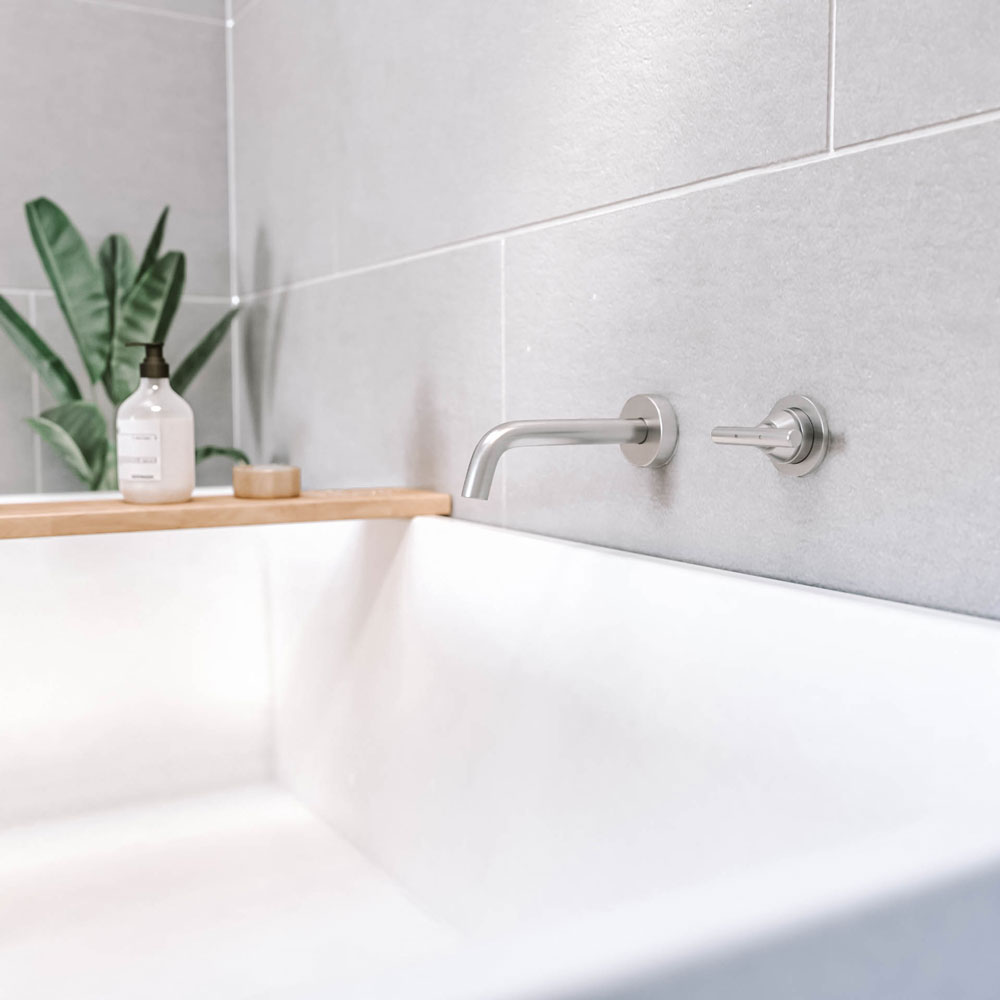 バ－ル・壁付1穴 混合水栓用ハンドル ニッケル