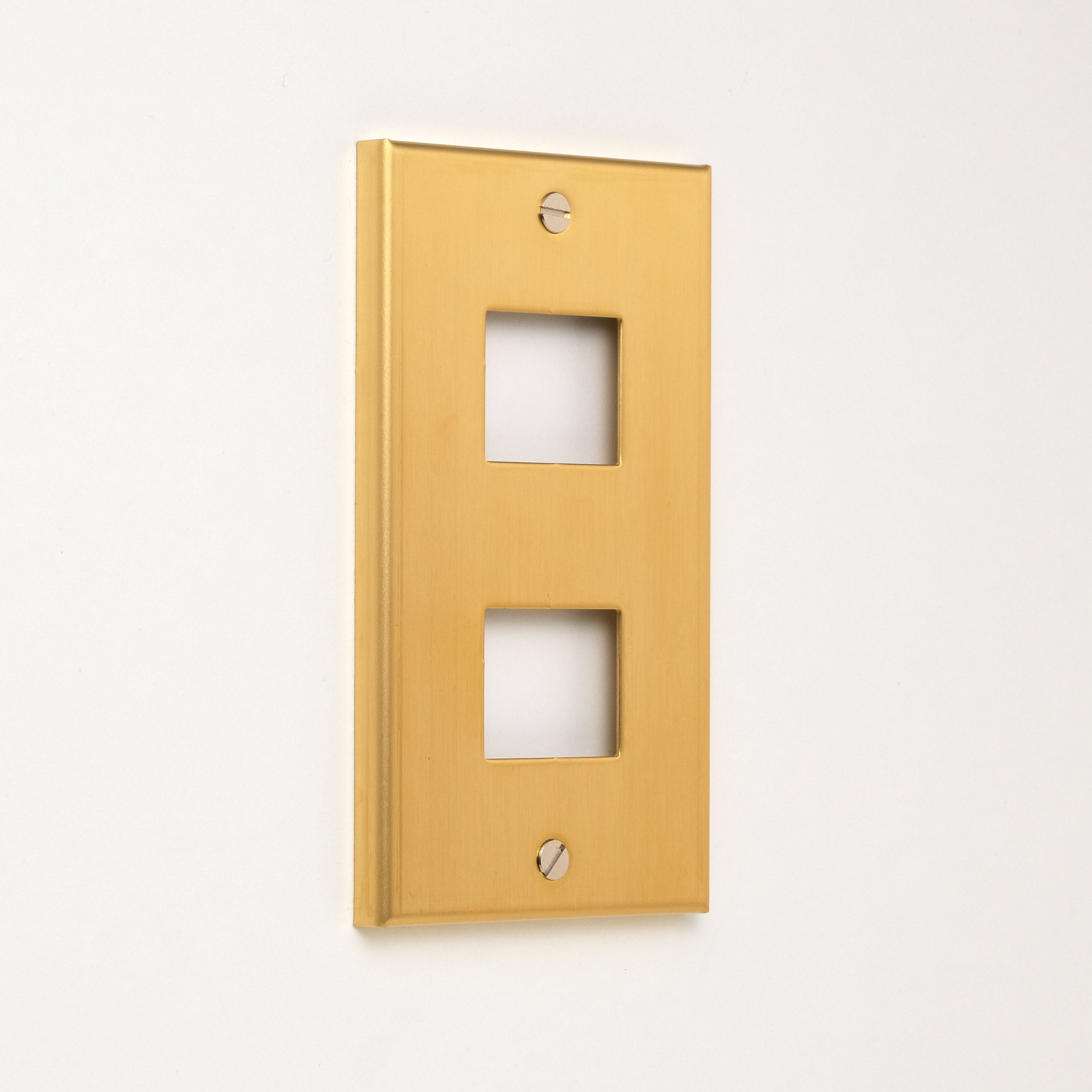 コンセンティック 真鍮素地 プレート１連２口用 