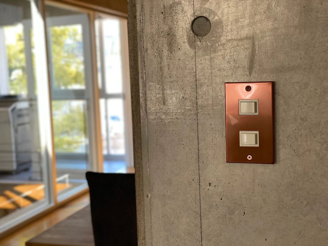 コンセンティック 銅色（光沢） プレート１連２口用 