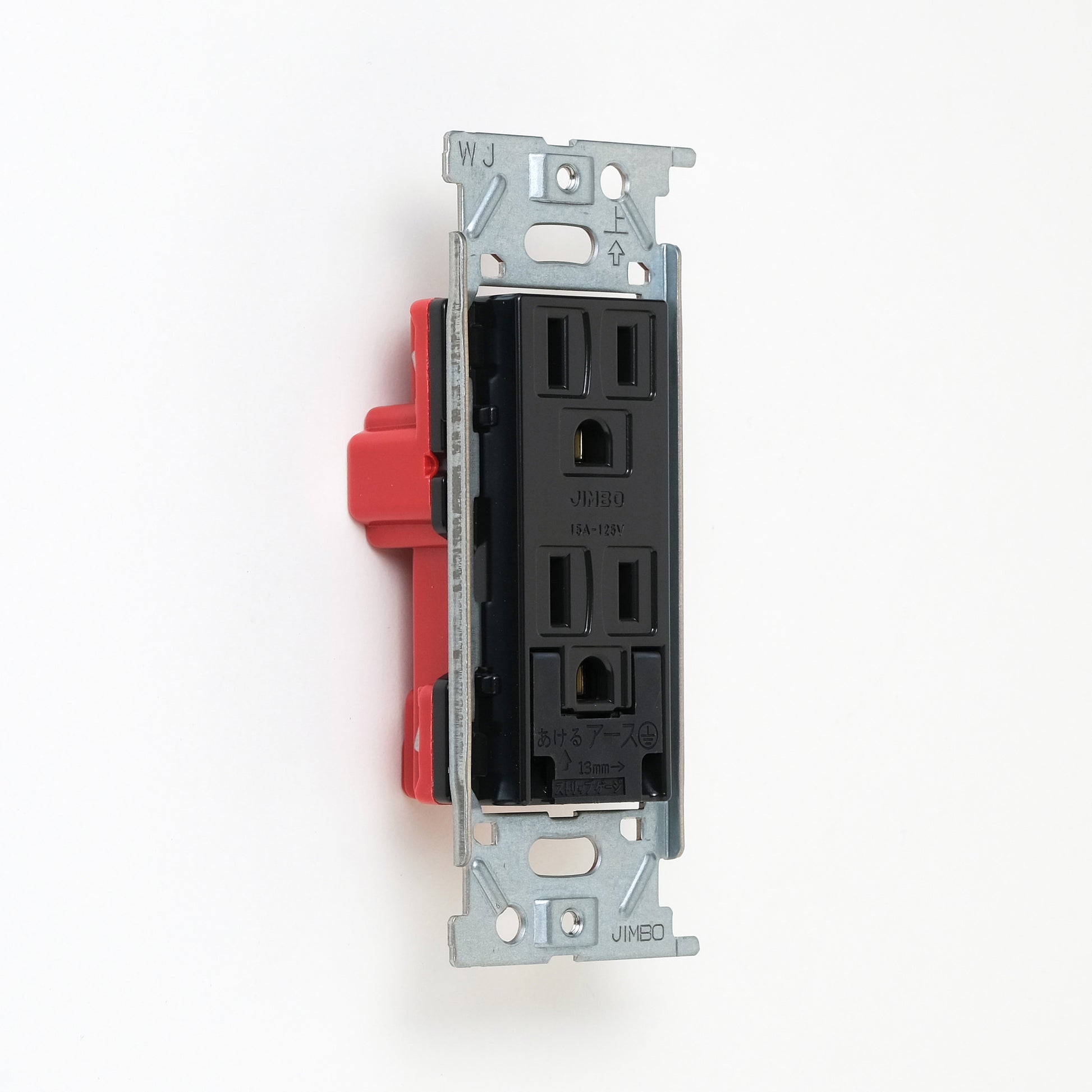 NKシリーズ　埋込アースターミナル付接地ダブルコンセント　ブラック