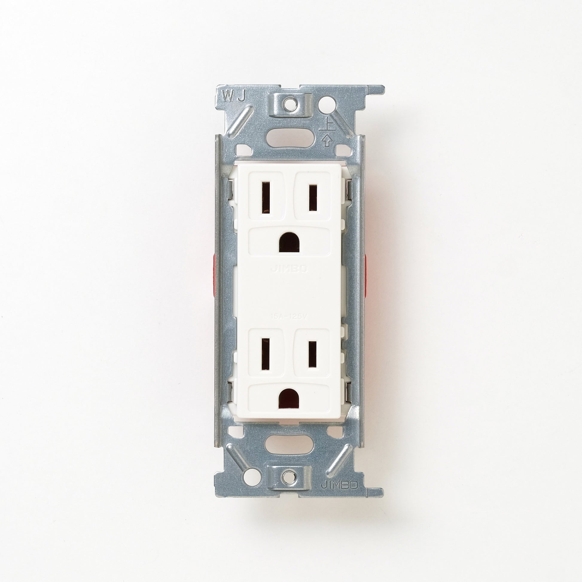 NKシリーズ　埋込接地（アース）ダブルコンセント　ホワイト